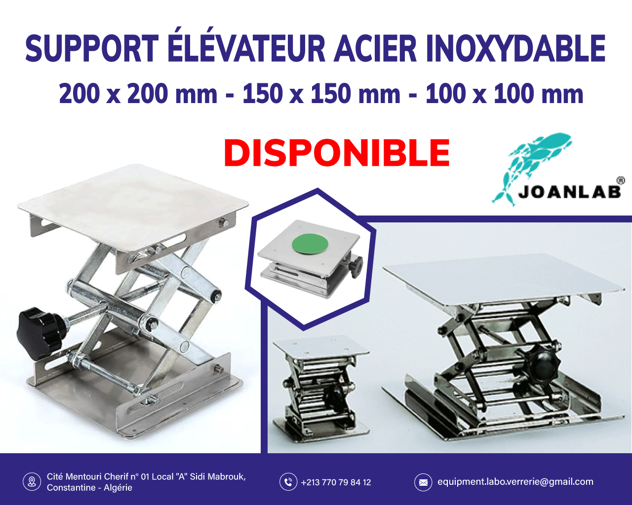 Élévateur de laboratoire JOANLAB